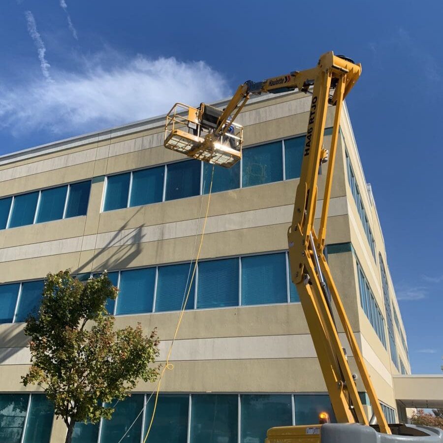 Need Your Commercial Building Pressure Washed? F & S Powerwashing Can Tackle Even Your Most Stubborn Stains, Mildew Build Up, Etc.